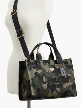 Coach Camo Canvas Tote with Removable Strap